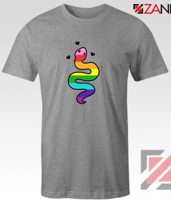 Gay Pride Snake Sport Grey Tshirt