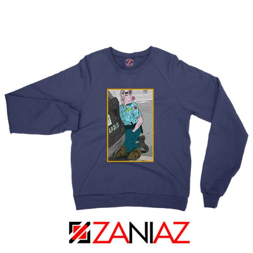 George Floyd Breathe in Peace Navy Blue Sweatshirt