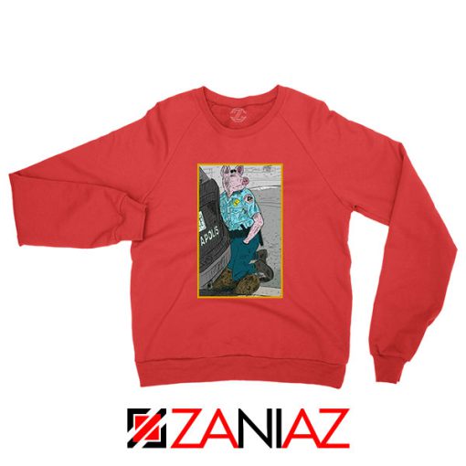 George Floyd Breathe in Peace Red Sweatshirt