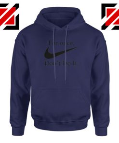 George Floyd For Once Navy Blue Hoodie