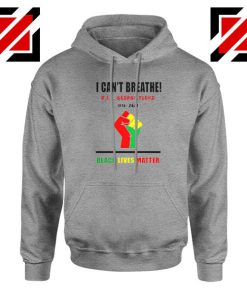 I Cant Breathe Black Lives Matter Sport Grey Hoodie