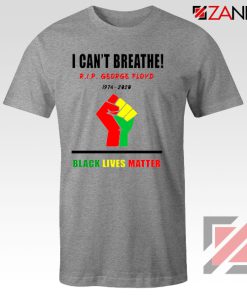 I Cant Breathe Black Lives Matter Sport Grey Tshirt