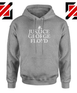 Justice For George Sport Grey Hoodie