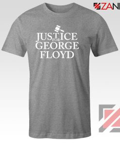 Justice For George Sport Grey Tshirt