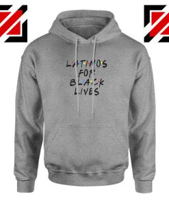 Latino For Black Lives Sport Grey Hoodie