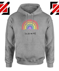 Love Wins Sport Grey Hoodie