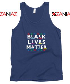 Martin Logo Black Lives Matter Navy Blue Tank Top