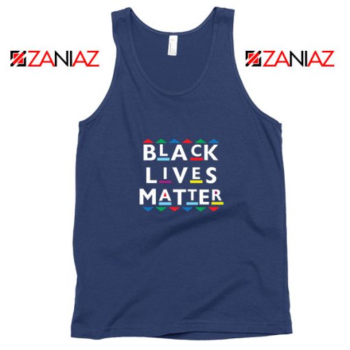 Martin Logo Black Lives Matter Navy Blue Tank Top