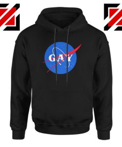 Nasa Logo Gay Black Hoodie