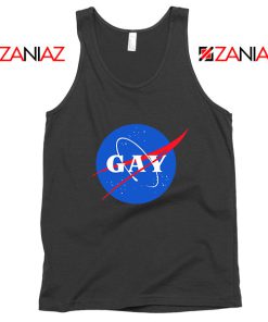 Nasa Logo Gay Black Tank Top