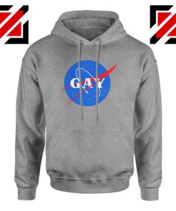 Nasa Logo Gay Sport Grey Hoodie