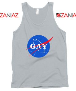 Nasa Logo Gay Sport Grey Tank Top