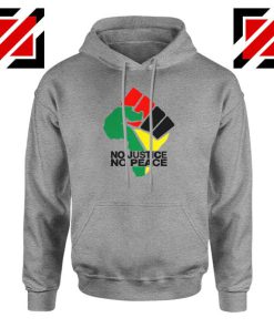 No Justice No Peace Sport Grey Hoodie