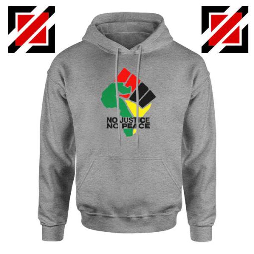 No Justice No Peace Sport Grey Hoodie