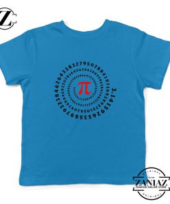 Pi Spiral Kids Blue Tshirt