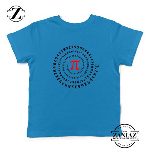 Pi Spiral Kids Blue Tshirt