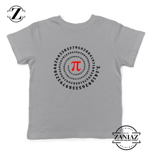 Pi Spiral Kids Sport Grey Tshirt