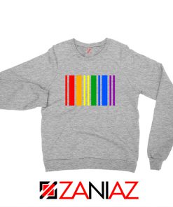 Rainbow Barcode Sport Grey Sweatshirt