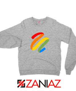 Rainbow Ribbon Sport Grey Sweatshirt