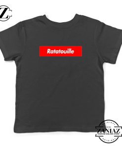 Ratatouille Red Logo Kids Black Tshirt