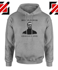 Rest In Power George Floyd Sport Grey Hoodie