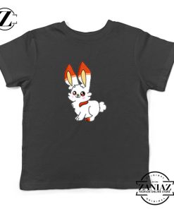 Scorbunny Rabbit Kids Black Tshirt