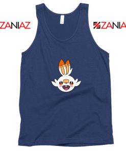 Scorbunny Rabbit Pokemon Navy Blue Tank Top