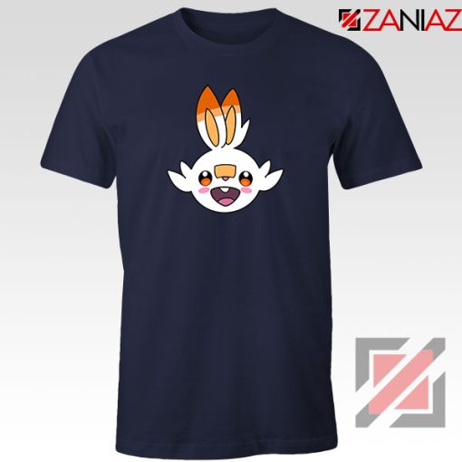 Scorbunny Rabbit Pokemon Navy Blue Tshirt