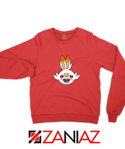 Scorbunny Rabbit Pokemon Red Sweatshirt