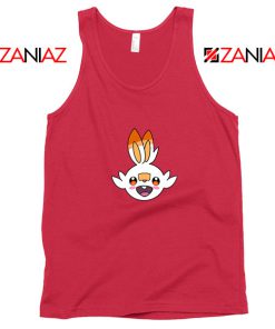 Scorbunny Rabbit Pokemon Red Tank Top