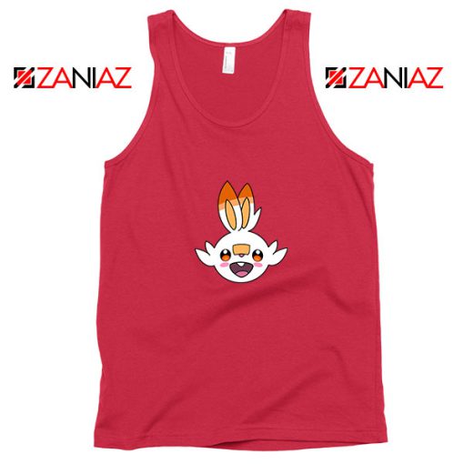 Scorbunny Rabbit Pokemon Red Tank Top