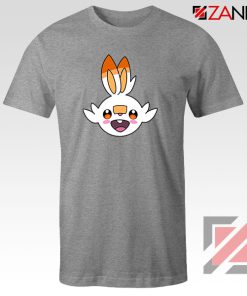 Scorbunny Rabbit Pokemon Sport Grey Tshirt