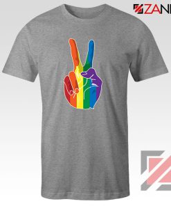 Sign Of Peace Rainbow Sport Grey Tshirt