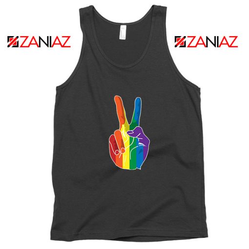 Sign Of Peace Rainbow Tank Top