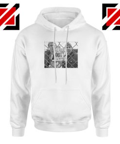 Straight Outta Scarton White Hoodie