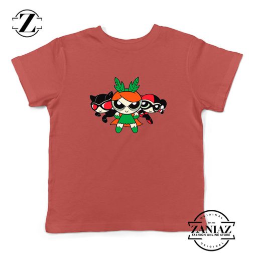 Supervillain Powerpuff Girls Kids Rred Tshirt