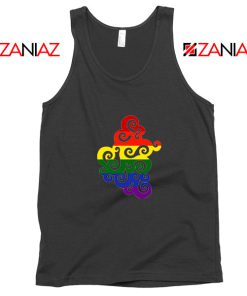 Swirly Pride Black Tank Top