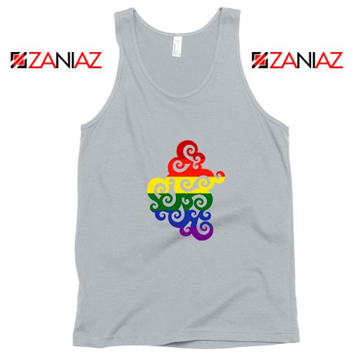 Swirly Pride Sport Grey Tank Top