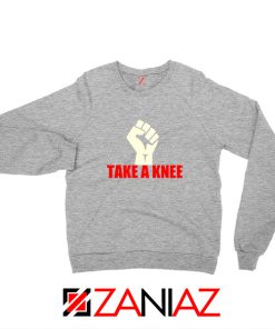 Take A Knee Protest Sport Grey Sweatshirt