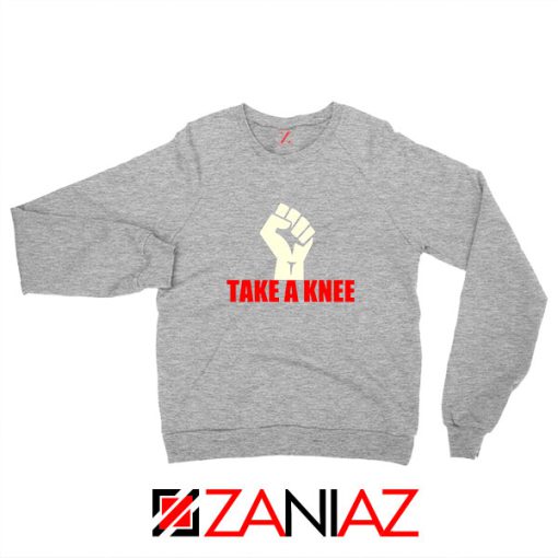 Take A Knee Protest Sport Grey Sweatshirt