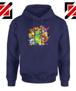 The Best 90s Cartoons Navy Blue Hoodie