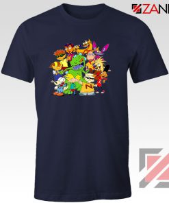 The Best 90s Cartoons Navy Blue Tshirt