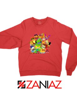 The Best 90s Cartoons Red Sweatshirt