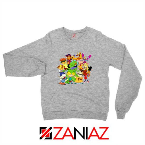 The Best 90s Cartoons Sport Grey Sweatshirt