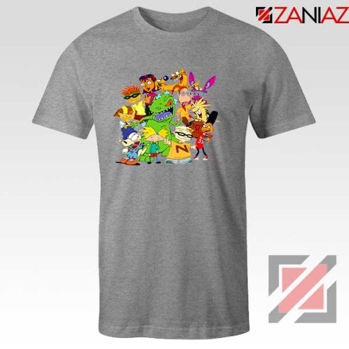 The Best 90s Cartoons Sport Grey Tshirt