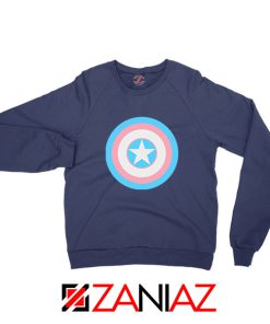 Trans Shield Pride Navy Blue Sweatshirt