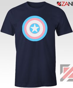 Trans Shield Pride Navy Blue Tshirt