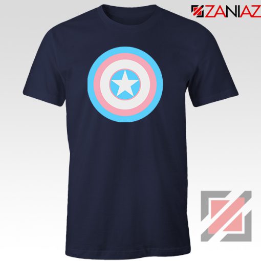 Trans Shield Pride Navy Blue Tshirt