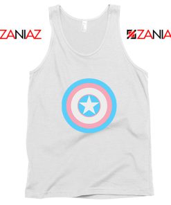 Trans Shield Pride White Tank Top