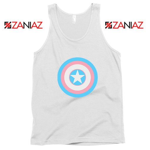 Trans Shield Pride White Tank Top